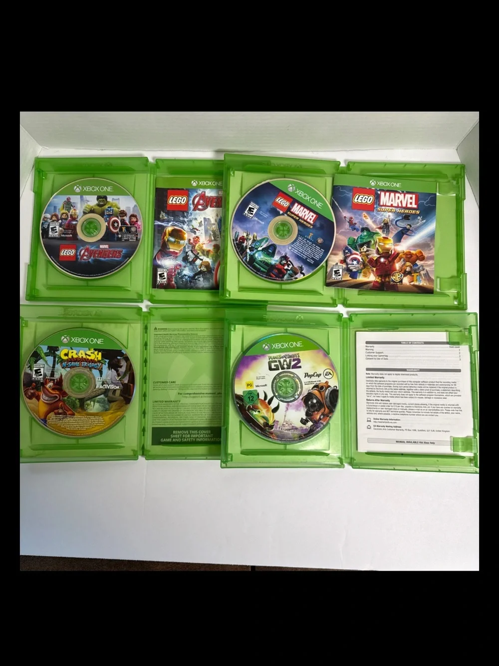 Lot of kids games LEGO & Action Game Disc Bundle - Green Cases